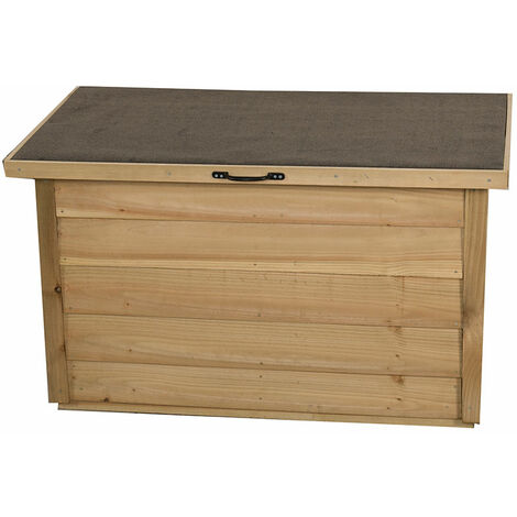 Forest Wooden Garden Storage Chest Outdoor Patio Storage Box