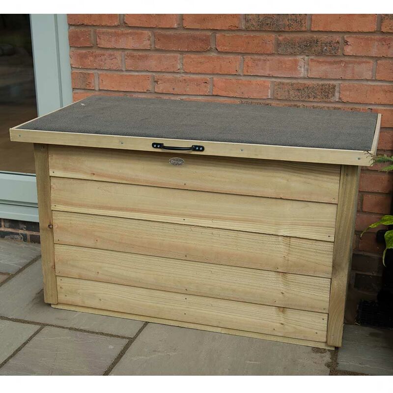 Wooden Pressure Treated Overlap Garden Patio Storage Tool Shed Chest Container