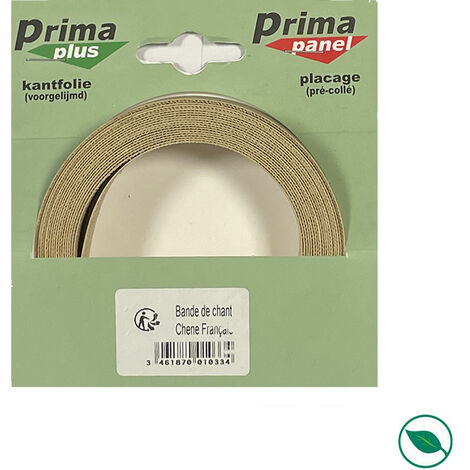 Forestea – Bande de chant stratifié pour tablette mélaminée chêne français 5m x 23mm – Finition esthétique durable – Collage à chaud