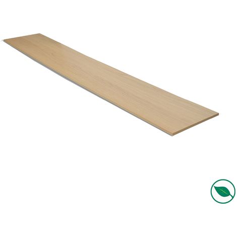 Forestea – Lot de 2 contremarches stratifié chêne clair 1000 x 200 x 8 mm – Pour escaliers droits et quart tournant – Installation facile et esthétique