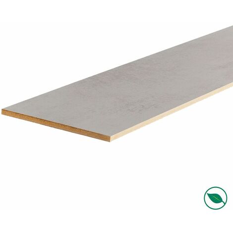 Forestea – Lot de 3 contremarches stratifiées light grey 1300 x 200 x 8 mm – Matériau haute qualité – Installation facile pour rénovation escalier