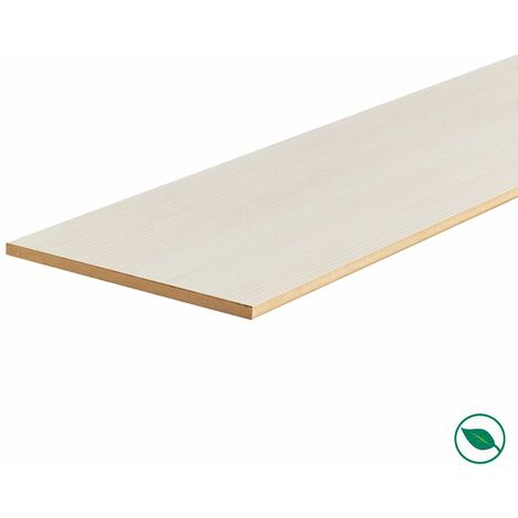 Forestea – Lot de 3 contremarches stratifiées 1300 x 200 x 8 mm – PEFC 70% – Pour rénovation escalier quart tournant – Installation facile