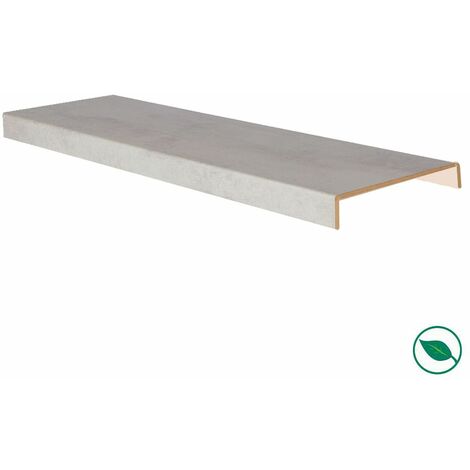 Forestea – Marche rénovation d'escalier stratifié gris clair 1300 x 610 x 56 mm – PEFC 70% – Facile à poser pour rénovation rapide