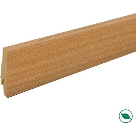 Forestea – Pack de 5 plinthes décoratives chêne sherwood 2400 x 70 x 19 mm – Label PEFC 70% – Pour finition intérieure