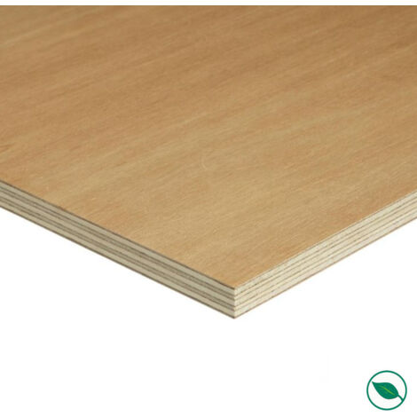 Forestea – Panneau contreplaqué okoumé twin extérieur CL3 2500 x 1220 x 18 mm – Résistance aux intempéries – Bois certifié PEFC 100%
