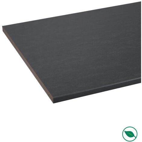Forestea – Plan de travail stratifié CPL marbre noir 3040 x 640 x 38 mm – Label FSC MIXTE 70% – Installation rapide et facile