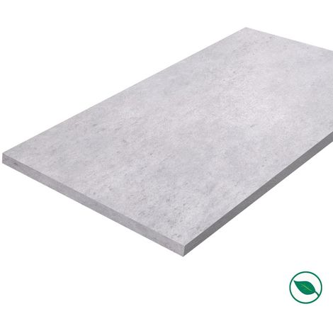 Forestea – Plateau mélaminé béton 1200 x 800 x 18 mm – Résistant et facile d’entretien – Alternative légère aux bois massifs – Aspect lisse et contemporain