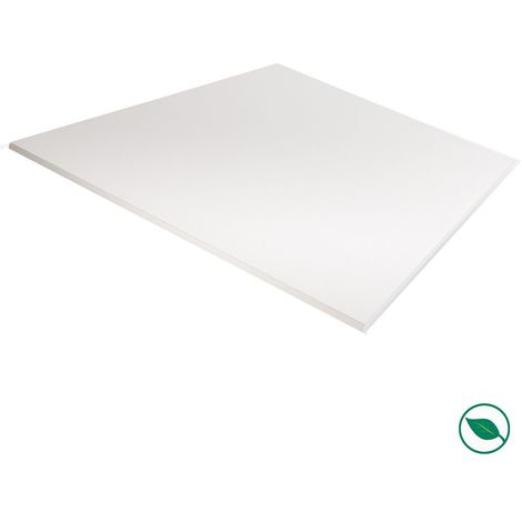Forestea – Plateau mélaminé blanc 1200 x 800 x 18 mm – Résistance accrue – Entretien facile – Compatible avec pieds de bureau standards