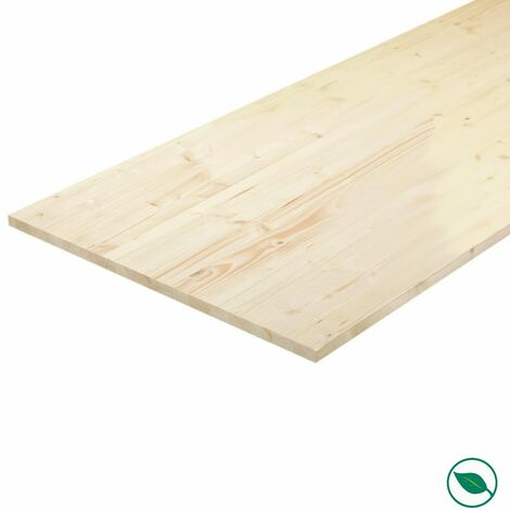 Forestea – Plateau sapin massif lamellé collé 1450 x 800 x 28 mm – Label PEFC 70% – Surface de travail pour établis et projets DIY