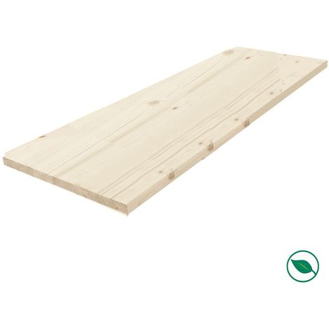Forestea – Tablette en sapin massif lamellé collé 1200 x 200 x 18 mm – Label FSC 100% – Idéale pour étagères et projets de bricolage