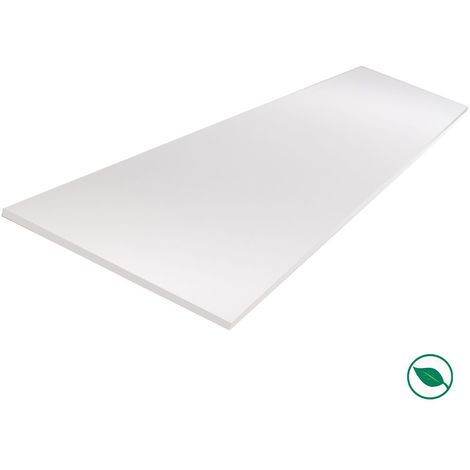 Forestea – Tablette mélaminée blanche 1200 x 300 x 18 mm – PEFC 75% – Rigidité et légèreté pour fabrication de meubles – Facile d'entretien