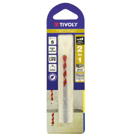 foret 2 en 1 beton / carrelage diam 5 - tivoly