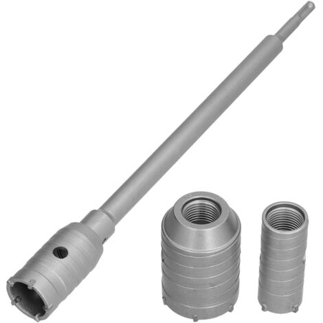 Foret à Béton avec Manche Long, Set de Scies Cloches 30-50mm pour Perceuse