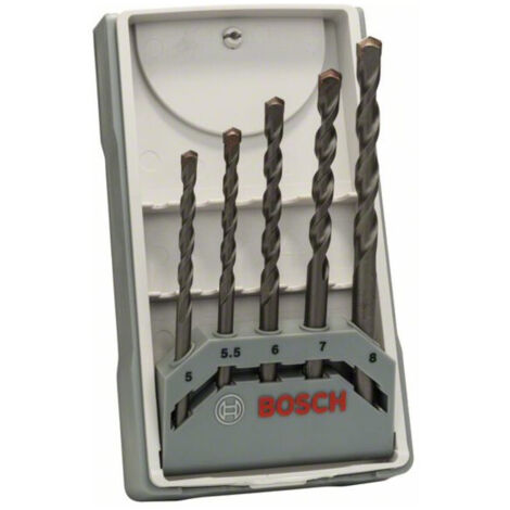 Foret à béton Bosch CYL-3 Set Silver Percussion 5 pièces 5 - 8 mm