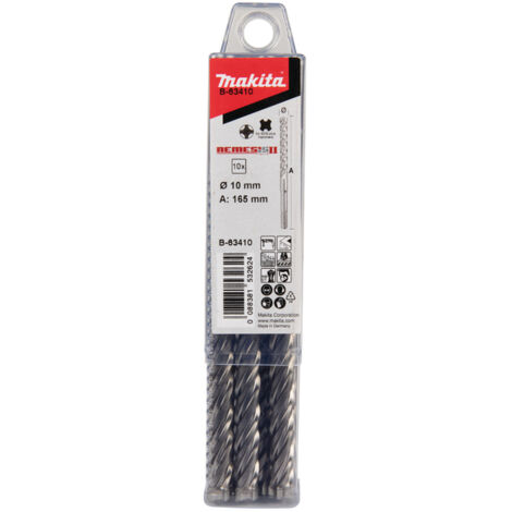 Foret à béton Makita Nemesis 2 B-63410 10x100/165 mm SDS-plus 10 unités