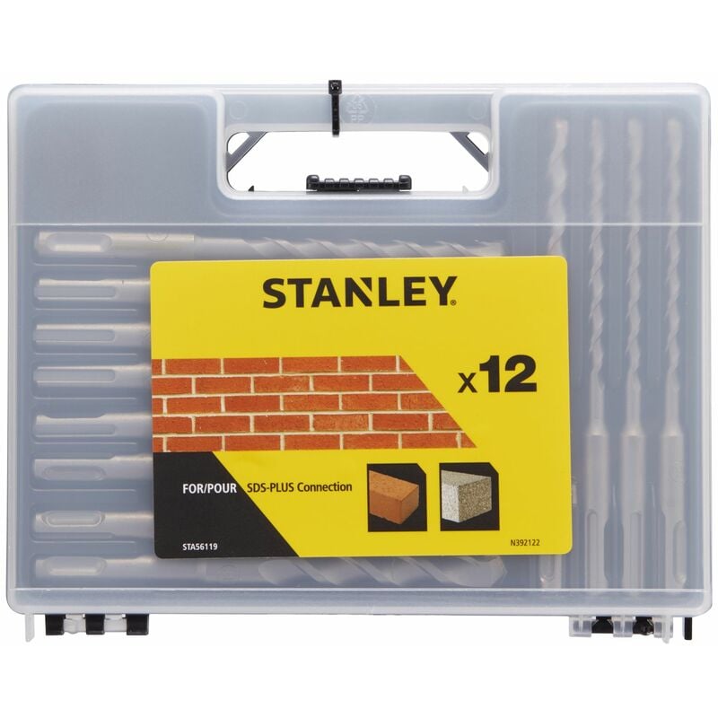 Stanley - Cassette avec 12 forets SDS-Plus (160 mm) STA56119-QZ