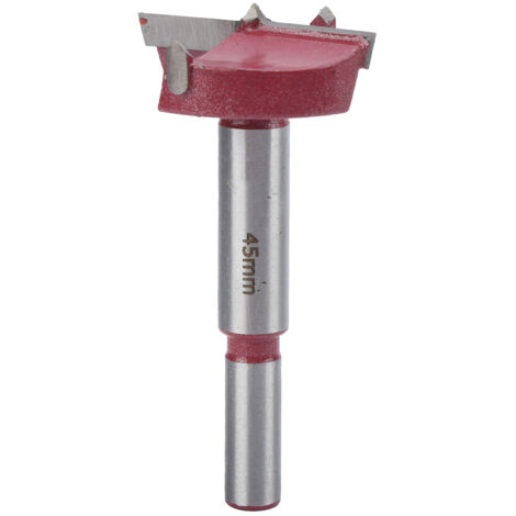 Foret à bois 45mm, mèche hélicoïdale pour perçage, outil de coupe pour menuiserie, tige ronde.