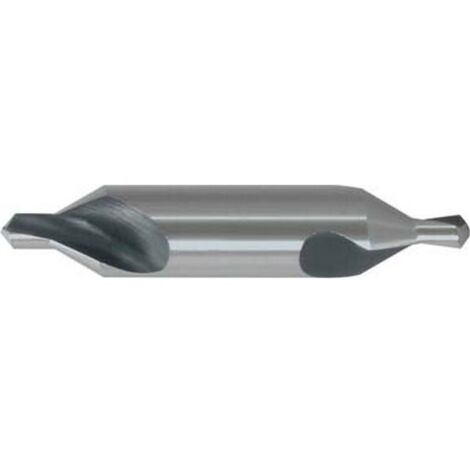 Foret à centrer en carbure monobloc, Ø de foret : 5,00 mm, Ø queue h9 12,50 mm, Long. totale 63,0 mm, Pour Ø de la pièce à usiner : 63-100 mm