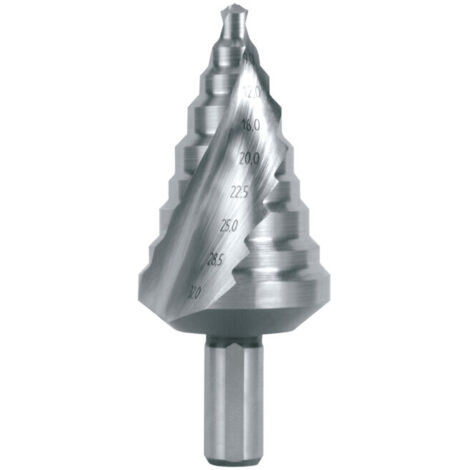 Foret à étape HSS pour perceuse, diamètre 6-32 mm, spirale à rainure Z.2, 9 étapes