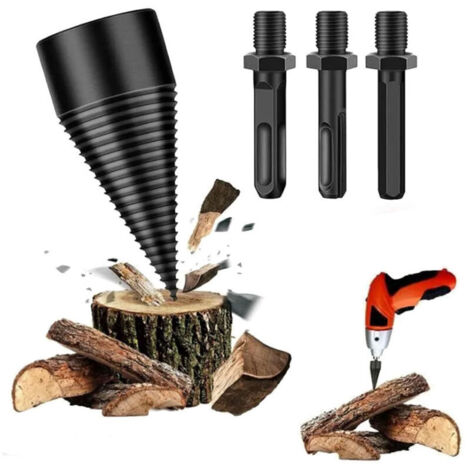 Foret à fendre le bois 42mm – Acier rapide – 3 types de poignées – Compatible perceuse – Pour chêne et noix de pécan
