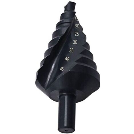 Foret à métaux 10-45mm – Acier HSS revêtu titane – Perçage précis sur acier – Compatible avec toutes perceuses