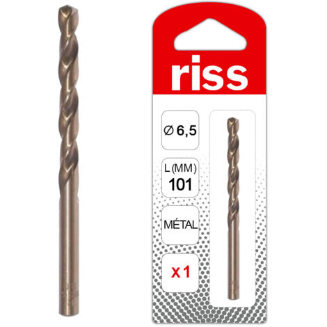 Foret à métaux HSS Cobalt 5% Ø6,5mm - Riss
