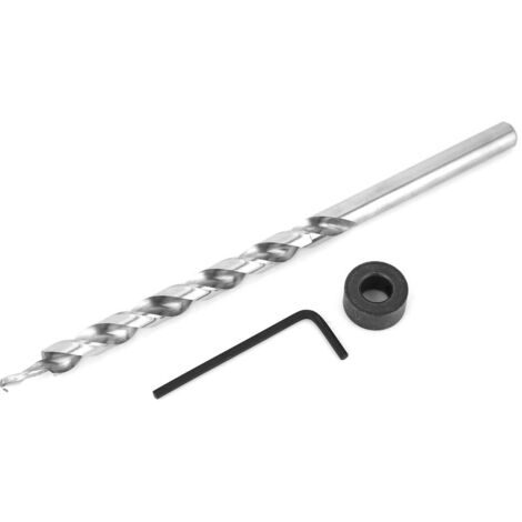 Foret à pas 9mm pour assemblage de poche, mèche à queue ronde avec clé pour gabarit de perçage