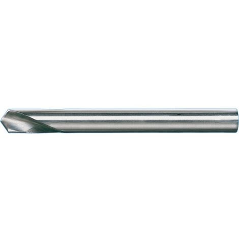 Foret à pointer CN, à queue cylindrique, angle de pointe 120°, en acier à coupe rapide à 5 % de cobalt, DIN 1835-B, surface sans revêtement, Ø h8 : 4 mm