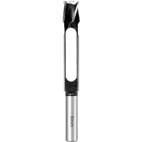 Foret à tenon profond pour travaux de menuiserie 8 mm, 10 mm, 12 mm, 15 mm, 20 mm, 25 mm, 30 mm, 35 mm, 40 mm, coupe-goujon, foret à bouchon, coupe-cheville profond (8 mm)