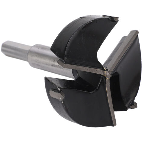 Foret à trépan pour bois 3 dents carbure, 60mm pour charnière, perçage précis menuiserie.