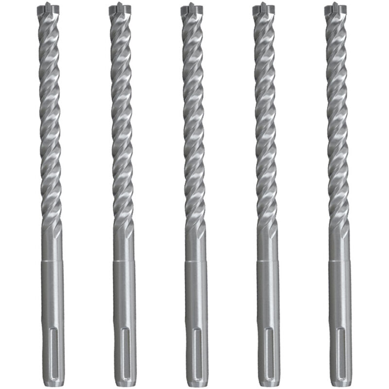 Set 5 forets béton SDS+ Quattric II Ø12 x 165 mm - Fischer