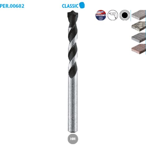 FORET BETON PRO QUEUE CYLINDRIQUE D8MM LG120 Qualité PRO