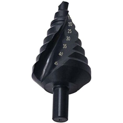 Foret Conique en Titane 10-45 mm pour Acier – Fraise à Étage et Perçage Précis Ortviai