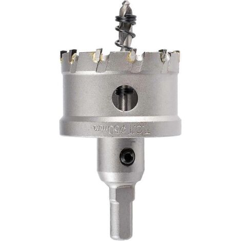 Foret de 50 mm à dents en carbure de tungstène, scie cloche TCT pour acier inoxydable, tôle et métal (5