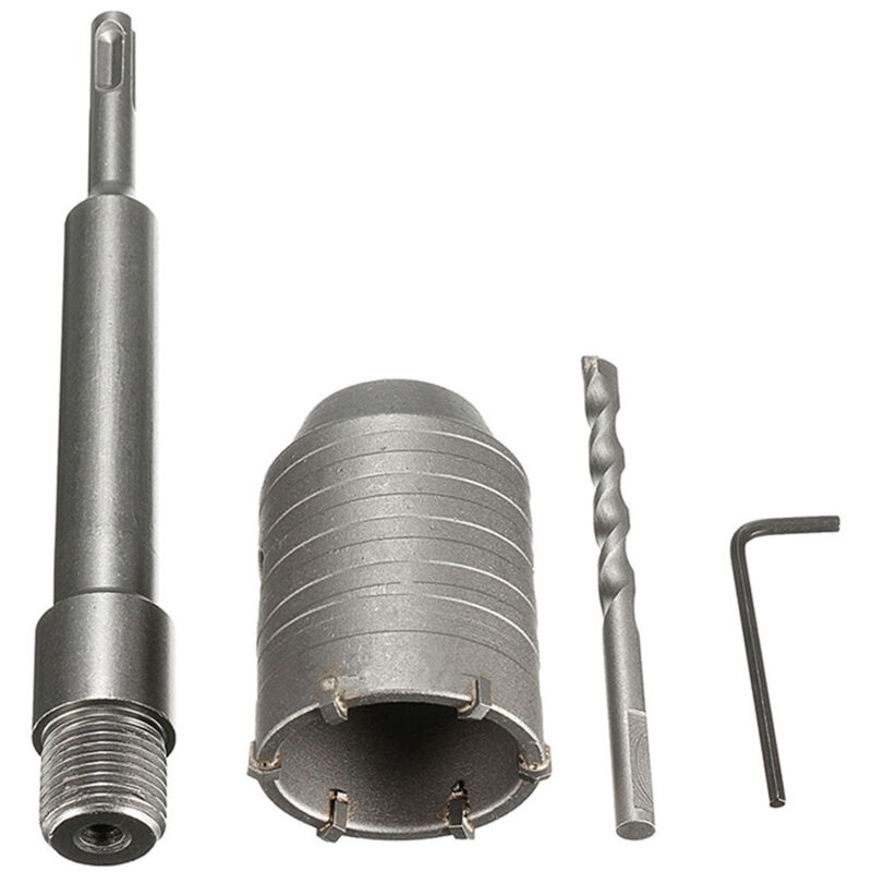 Lifcausal - Foret de scie cloche pour mur en béton, ciment, pierre, tige de 50 mm, sds Plus, tige de 200 mm, neuf