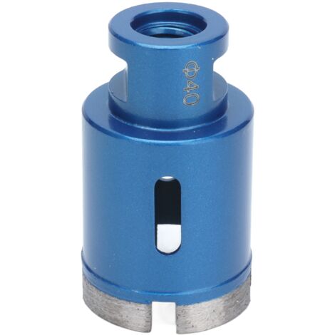 Foret Diamant 40mm pour Béton, Granit et Pierre, Mèche à Couronne pour Matériaux Durs