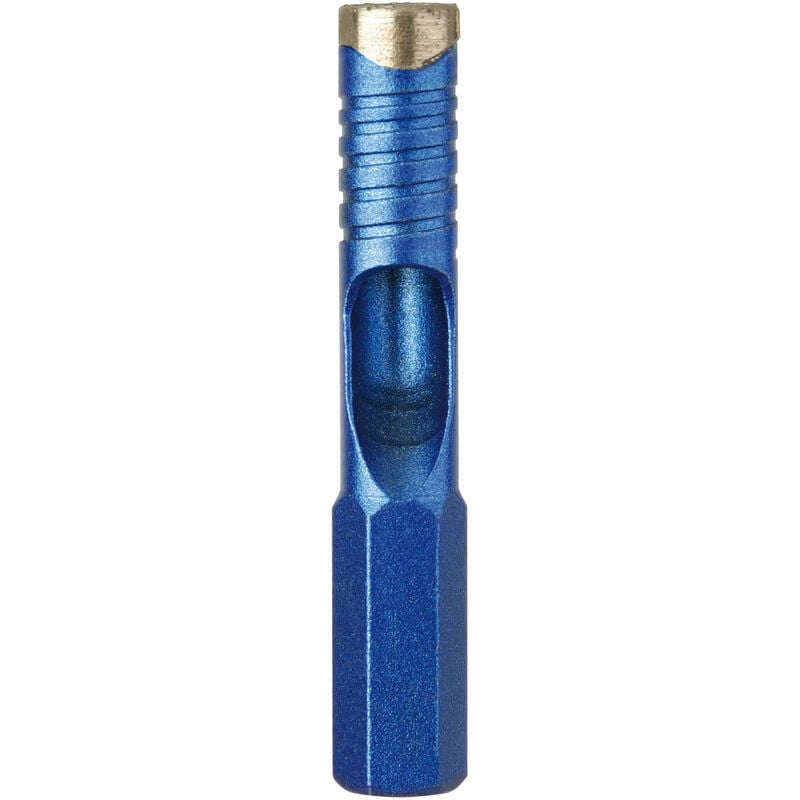 Diager - Foret diamant Blue Ceram avec attachement 6pans - 426 ø 8 Long. Utile 20 Long. totale 55