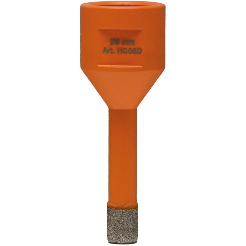 Foret diamant 8 mm granit marbre gres pour broyeur Battipav hg08d