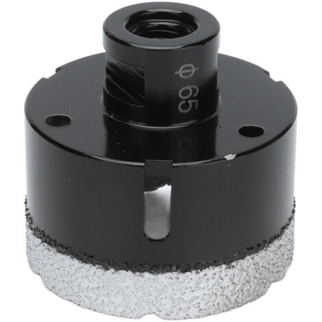 Foret Diamant Brasé sous Vide pour Marbre, Scie Cloche M14 Noir 65mm