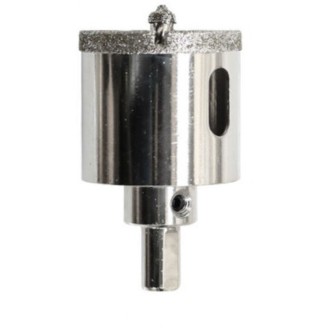 Foret diamant de 40 mm avec foret de positionnement central pour verre, céramique, porcelaine et carrelage
