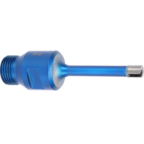 Foret Diamant pour Meuleuse d'Angle, Perçage Céramique Béton, BSP 1/2 Pouce 8mm