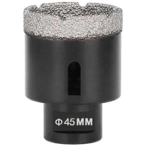 Foret diamanté 45 mm pour marbre, 1 pièce, pour filetage et brasage, ouvre-trous