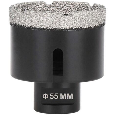 Foret diamanté 55 mm pour marbre, 1 pièce, pour filetage et brasage, ouvre-trous