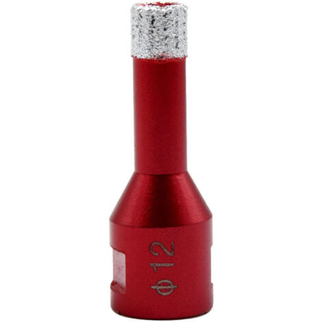 Foret diamanté avec filetage M14, foret à trous creux brasé haute performance pour carrelage/granit/marbre/porcelaine/verre/céramique (12 mm)