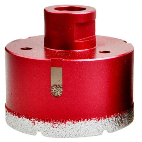 Foret diamanté avec filetage M14, foret à trous creux brasé haute performance pour carrelage/granit/marbre/porcelaine/verre/céramique (75 mm)