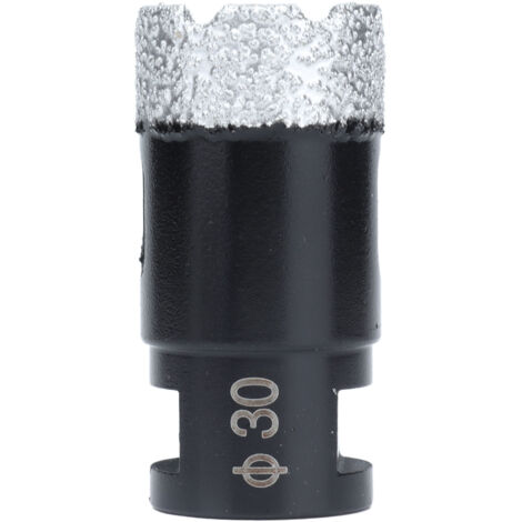 Foret diamanté brasé 30mm pour marbre et carrelage, filetage femelle M14