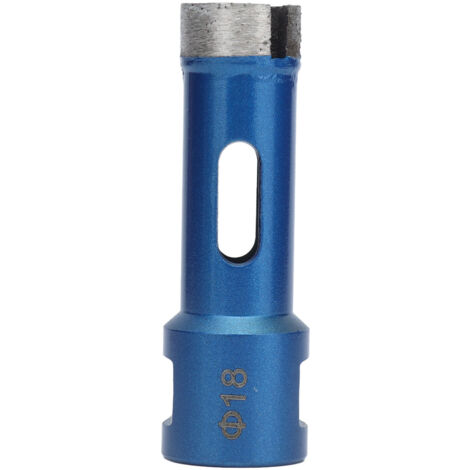 Foret Diamanté Fritté pour Marbre Granit Pierre, Alésage 18mm avec Filetage Femelle M14