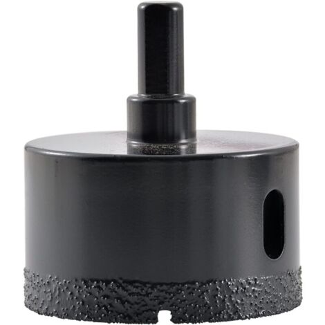 Foret diamanté pour scie cloche à noyau brasé 60 mm, coupe-trou creux pour verre, porcelaine, carrelage, marbre, céramique, granit