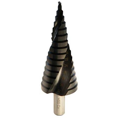 Foret étagé en M35 Cobalt pour acier inoxydable et métal (4-32 mm/15 étapes) -