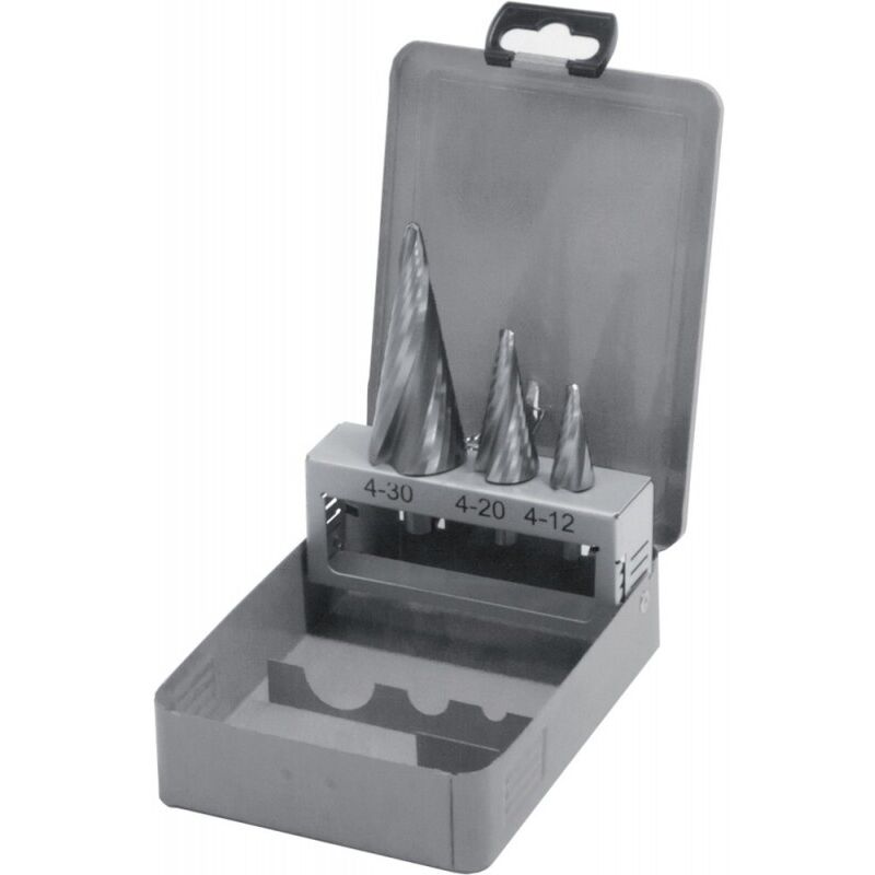 Foret étagé HSS 4-30mm 3- pièces FORTIS